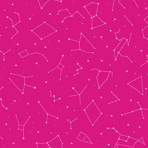 Constellation - Pink - PBS Fabric
