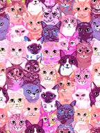 PRE ORDER: Ruby Star Society - Oops! All Cats - Hundred of Cats - Pink