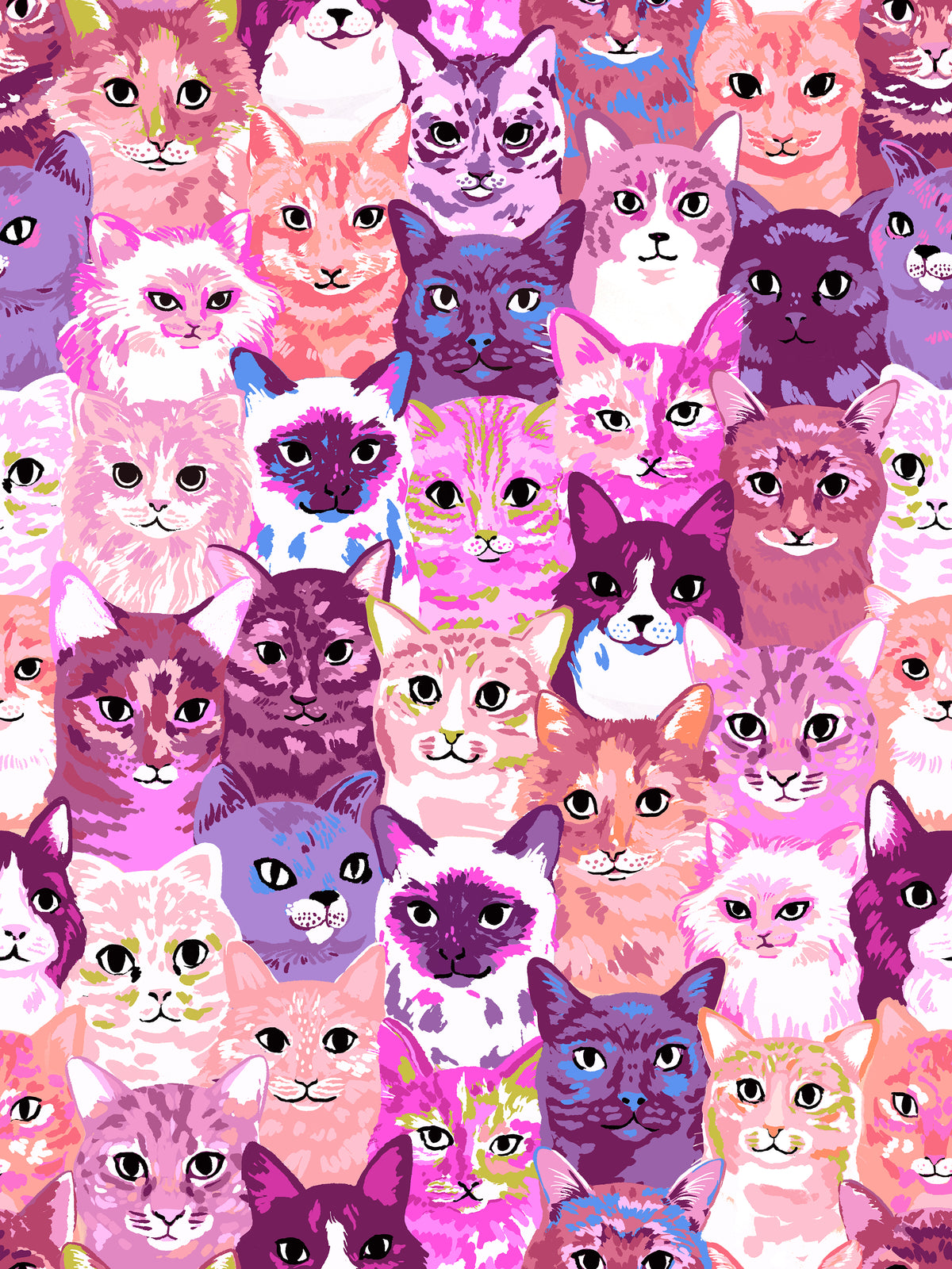 PRE ORDER: Ruby Star Society - Oops! All Cats - Hundred of Cats - Pink