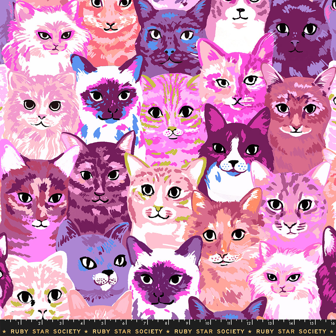 PRE ORDER: Ruby Star Society - Oops! All Cats - Hundred of Cats - Pink