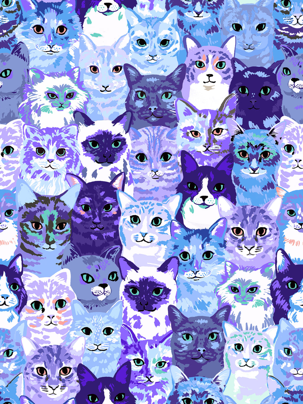 PRE ORDER: Ruby Star Society - Oops! All Cats - Hundred of Cats - Blue