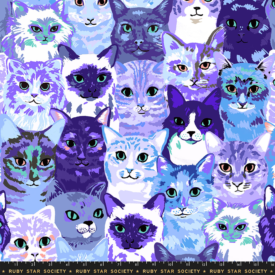 PRE ORDER: Ruby Star Society - Oops! All Cats - Hundred of Cats - Blue
