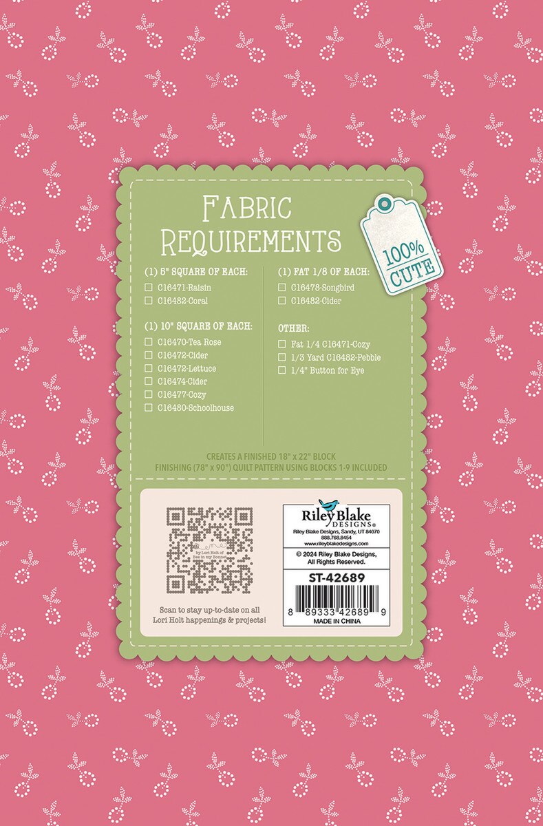 Lori Holt Gentler Times Quilt Seeds™ Gentle Goose No. 9 Pattern